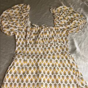 Floral Puff Sleeve Mini Dress